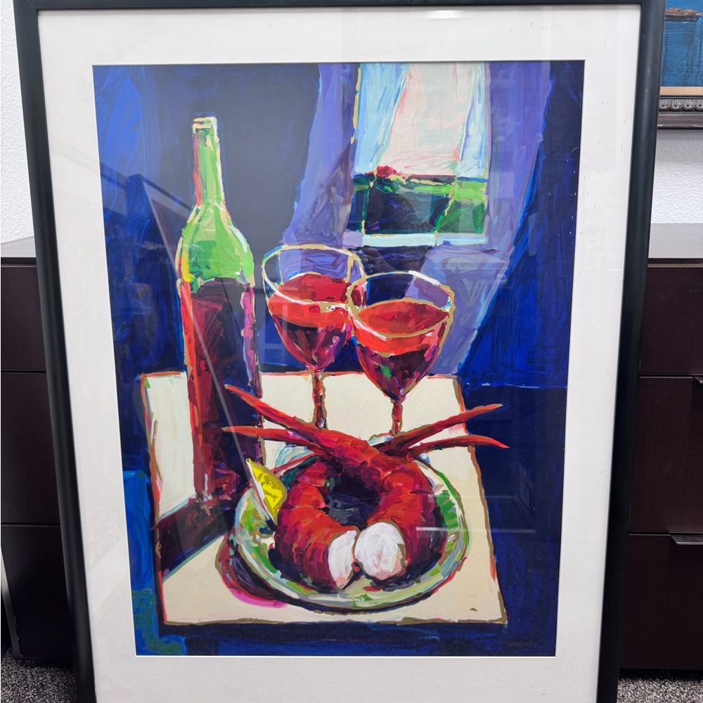 Robert Burridge Food for Thought Printer's Proof Serigraph Canvas #d Hand Signed